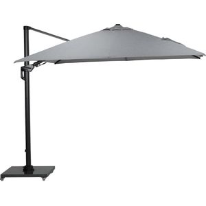 Garden Impressions Hawaii Deluxe Zweefparasol 300x300 - Carbon Black/Lichtgrijs