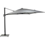 Garden Impressions Zweefparasol Hawaii Big Pole 350x350 - donker grijs - licht grijs