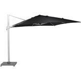 Zweefparasol Garden Impressions Hawaii Big Pole Wit Zwart 350x350 cm