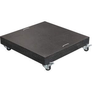 Special Hawaii granieten parasolvoet-150kg-zwart gepolijst-verrijdbaar