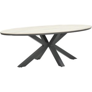 Garden Impressions - Edison - Tuintafel - Grijs - Polywood - 220x115 cm