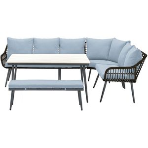 Loungediningset Garden Impressions Margriet Carbon Black 