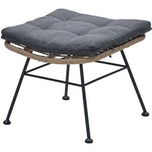 Voetenbank voor Luna/Libelle - natural rotan - mystic grey