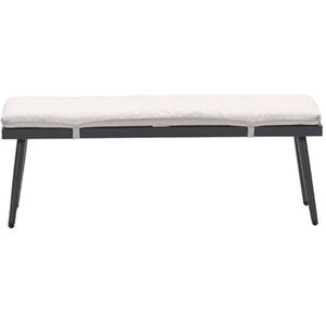 Teramon - Bologna sportbank 120 x 40 x 43.5cm h carbon black desert sand -  Tuinbank  - Specialist in Tuinmeubelen