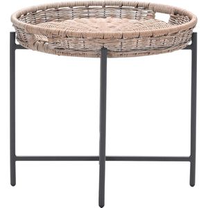 GARDEN IMPRESSIONS - Nigori - Bijzettafel - Grijs - Aluminium - Wicker
