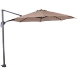 Garden Impressions Hawaii zweefparasol S Ø300 - donker grijs - taupe