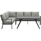 Garden Impressions Senja lounge dining set 3-delig links - donker grijs