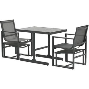 Alabama Balkonset 95X65X75 Cm Carbon Black-Anthrazit