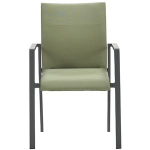 Garden Impressions - Dallas dining fauteuil carbon blackmoss green