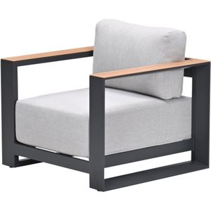 Garden Impressions - Malakka - Loungestoel - Valley Sand - Aluminium Frame
