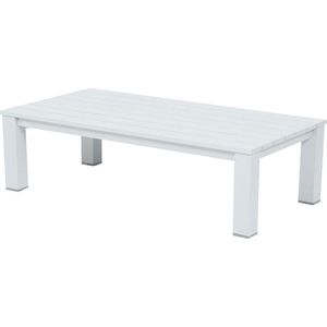 Lincoln lounge tafel 140x70 mat wit - Garden Impressions