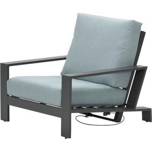 Garden Impressions Lincoln verstelbare fauteuil - carbon black/ mint grey