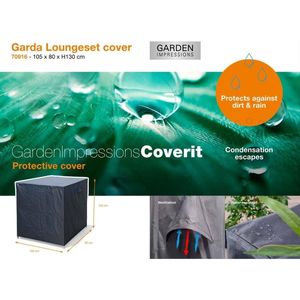 Loungesethoes Garda balkonset 105x80xH130 cm - Coverit