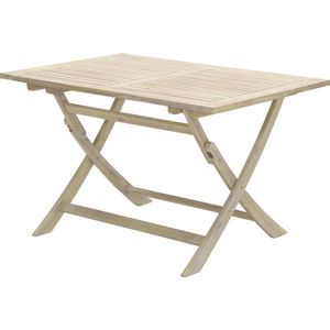 Kent vouwtafel 120x80xH72 acacia white wash - Garden Impressions