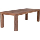 Mexico tafel 200x100xH76 natural teak/ poten 10x10 - Garden Impressions