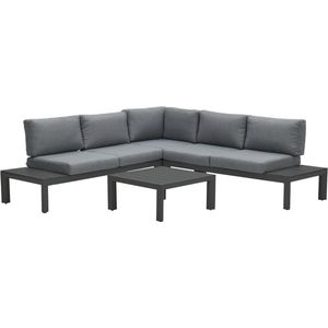 Garden Impressions Adelaide lounge set 4-delig - carbon black/ mystic grey