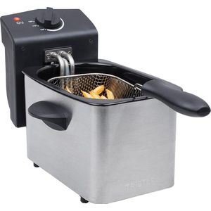 Tristar Friteuse FR-6919 - Frituurpan Klein - Deep Fryer 2 liter - 800W - Camping Friteuse - RVS