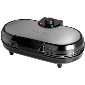 Tristar Wafelijzer WF-2120 - 10 hartvormige wafels - Regelbare thermostaat - 1200 watt - Anti-aanbaklaag - Zwart