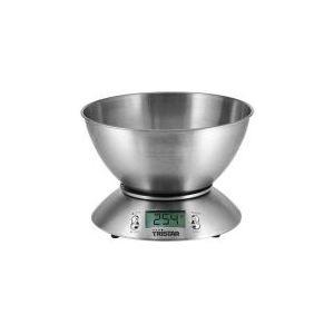 Tristar Keukenweegschaal KW-2436 - Digitale keukenweegschaal met afneembare kom - 2.5 liter - 5 kilogram - RVS