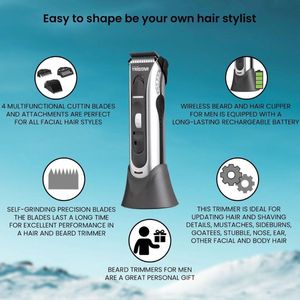 Tristar TR-2552 Tondeuse - Oplaadbaar - 2 opzetstukken