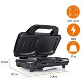 Tristar SA-3060 - Tosti apparaat 900W - Voor 2 tosti's met schelpvorm - PFAS-vrij - Anti aanbaklaag