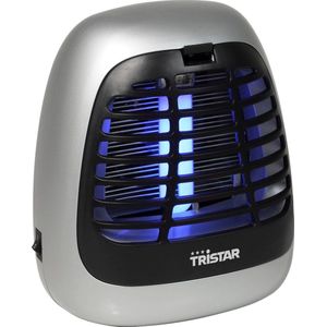Tristar Muggenlamp IV-2620 - Plug in-systeem insectenlamp - Voor thuis en op de camping - Muggenlamp voor stopcontact – incl. Uitneembaar Opvangbakje - Bereik 25 m2 - Grijs