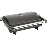Tristar Contactgrill GR-2650 - Panini Grill en Tosti-ijzer- Anti-aanbaklaag - Zwevend deksel - 700W - RVS/Zwart