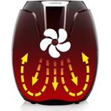 Princess Digitale Airfryer XL 182021 - Heteluchtfriteuse - 3.2 liter - 8 voorgeprogrammeerde programma’s - Inclusief grillrek - Zwart