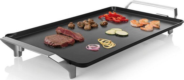 Princess Bakplaat 103120 - Table Chef Premium - Grillplaat - Gourmet - Groot 60x36 cm - 2500W - Regelbare thermostaat - 1.5 meter snoer - Teppanyaki - Dubbel verwarmingselement - Extra snel warm
