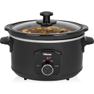 Tristar Slowcooker VS-3915 - 3.5 liter - Keramische binnenpan - Warmhoudfunctie - PFAS vrij - Zwart