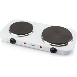 Tristar Kookplaat Dubbel 18,5 + 15,5cm, 1500+1000W, Regelbaar 5 Standen