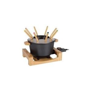 Princess Fonduepan 173025 - Elektrische Fondueset - 8 Personen - Bamboe - 1.5 Liter