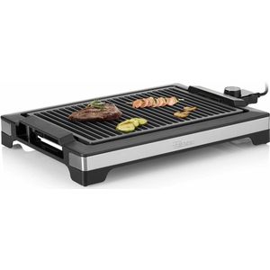 Tristar Bakplaat & Elektrische Barbecue 2000W 37x25cm Zwart