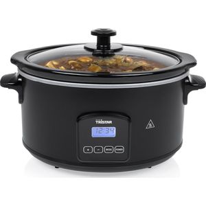 Tristar VS-3920 Slow-Cooker Digital, 210 W, 230 V, 50 - 60 Hz, 16 A, Berührung, Schwarz