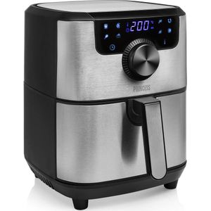 Princess Digitale Airfryer Deluxe 182033 - Heteluchtfriteuse - 4.5 liter - 8 voorgeprogrammeerde programma’s - RVS
