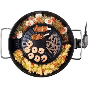 World Kitchen - Koreaanse Grill en HotPot - 3L - Thai BBQ pan - Thaise Bbq pan - Sukiyaki pan - Korean Bbq
