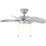 Plafondventilator Tristar VE-5810 - Ventilator met licht - Ceiling Fan met Trekkoord - 3 Instelbare Standen - Ø 76 cm - Wit