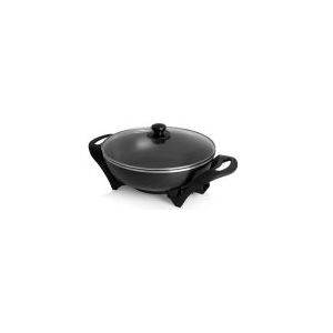 Tristar Elektrische Wok PZ-9130 - Elektrische hapjespan 4,5 liter – Elektrische koken inclusief deksel - 1500W - Zwart