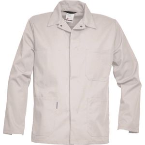 Havep 3021 L1550H-48 lange jas basic, wit, maat H48