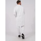 HAVEP Lange jas drukknoop Basic 4025 - Wit