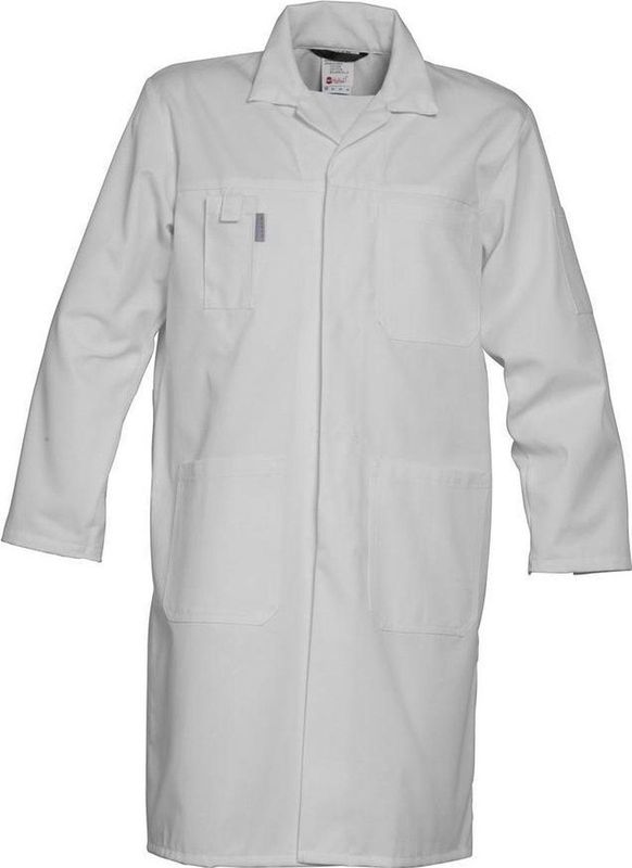 HAVEP Lange jas drukknoop Basic 4025 - Wit