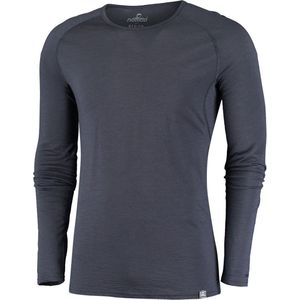 NOMAD® Long sleeve Pure Merino Heren | Grijs | XXL | Warm, Zacht & Ademend | 100% Merinowol