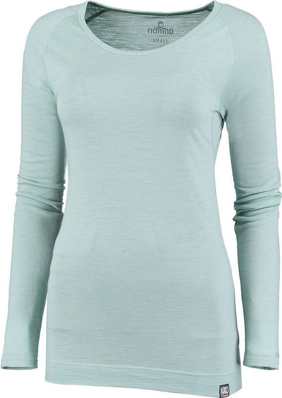 NOMAD - Long Sleeve Pure Merino - Thermoshirt - Groen - 100% Merinowol