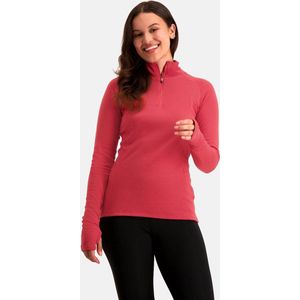 NOMAD - Rough Zip-Neck - Thermoshirt - Zwart - Merinowol/Polyester