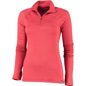 NOMAD® Rough Zip-Neck Shirt - Dames - Merinowol - Zwart - Thermo Control