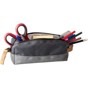 NOMAD® Etui Waxed Canvas | Beige | Stoer en Stevig | School / Kantoor / Knutselen
