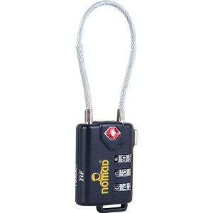 NOMAD® Kabelcijferslot | TSA Keurmerk | Cijferslot met 3 cijfers | Reisslot Backpack / Koffer | 14 centimeter kabel