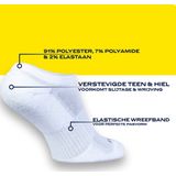NOMAD - Wandelsokken - Wit - 3 Pack - Enkelsokken - Maat 35-38