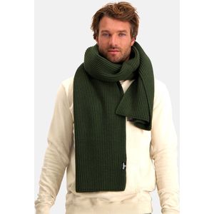 NOMAD® Turoa Sjaal Heren Groen | Winter Warm & Zacht | Gebreide Wolmix | One Size