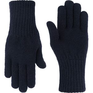 NOMAD® Turoa Handschoenen Dames | One Size Donkerblauw | Winter Warm & Zacht | Gebreide Wolmix